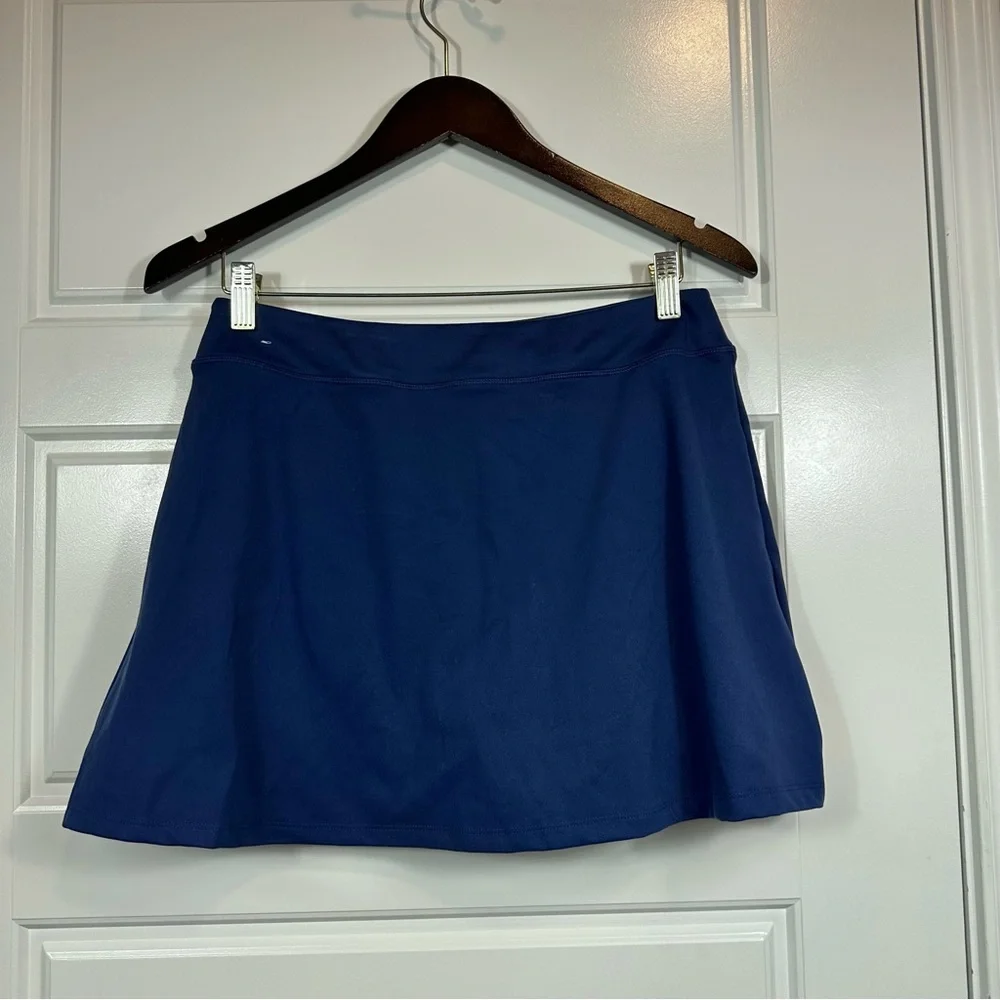 PINK Victorias Secret Midnight Navy Blue Ultimate Wrap Skort Size Large NWT